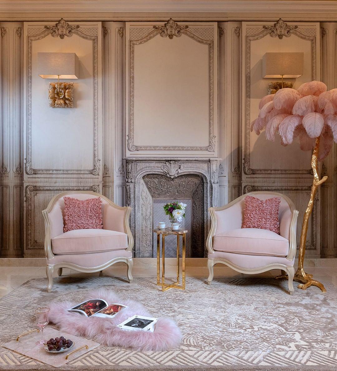 Ostrich Feather Floor Lamp