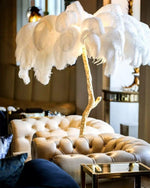 ostrich-feather-floor-light