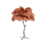 Ostrich Feather Table Lamp
