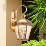 Palace Pattern Brass Wall Sconce Luxury Outdoor Lighting