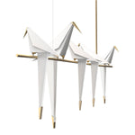 Paper Crane Bird Led Chandelier