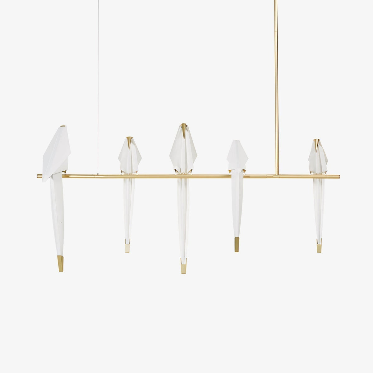 Paper Crane Bird Led Chandelier