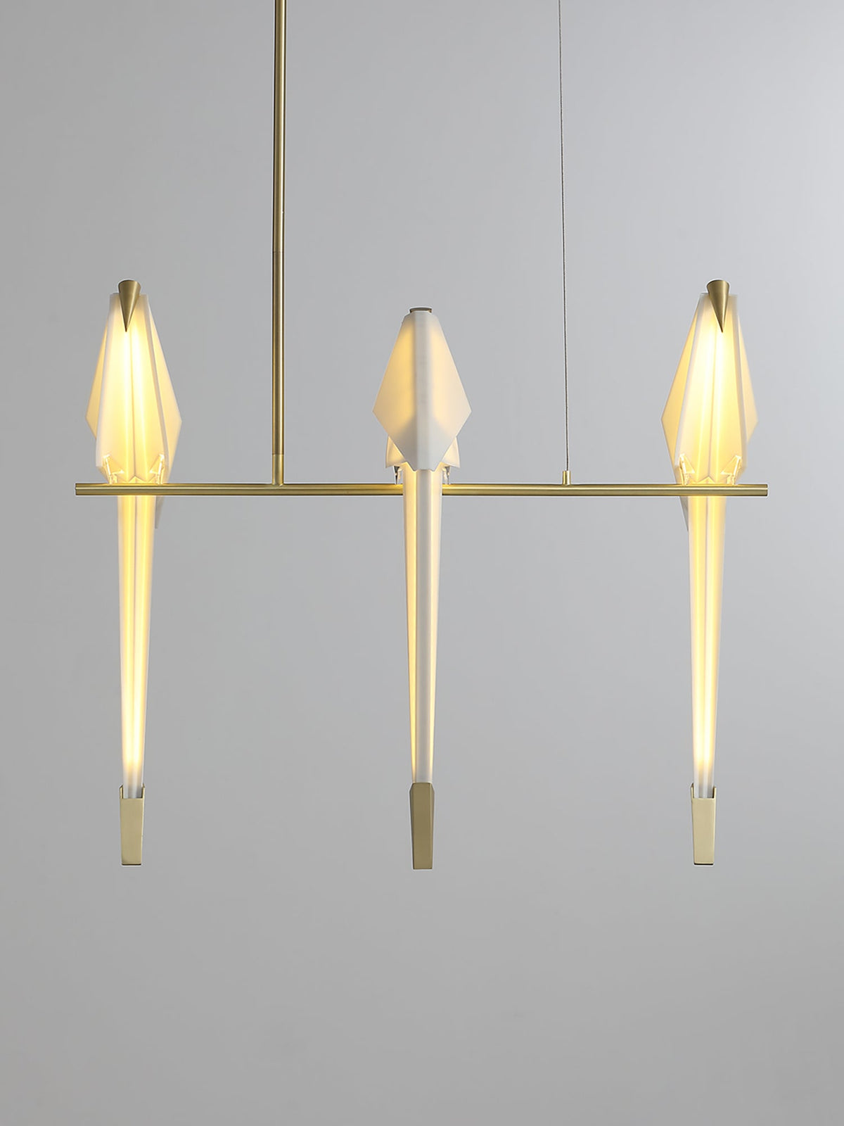 Paper Crane Bird Led Chandelier