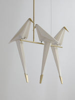 Paper Crane Bird Led Chandelier