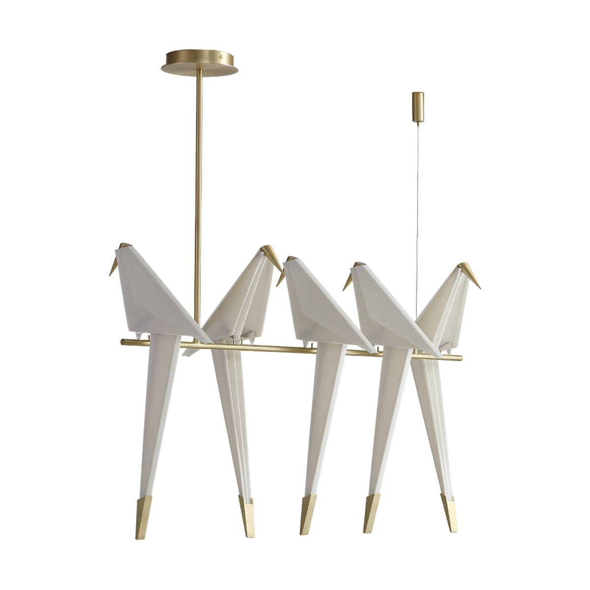 Paper Crane Bird Led Chandelier