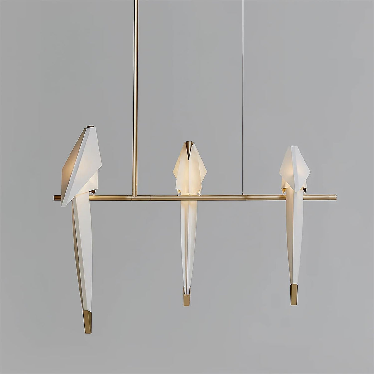 Paper Crane Bird Led Chandelier