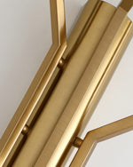 Luxury Gold Crystal Torch Wall Sconce for Bedroom Living Room