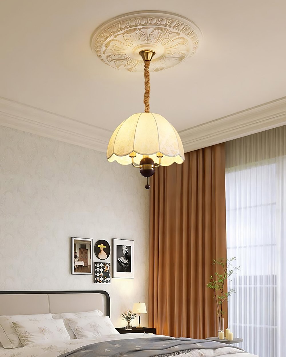 Pastoral Scallop Pendant Lamp