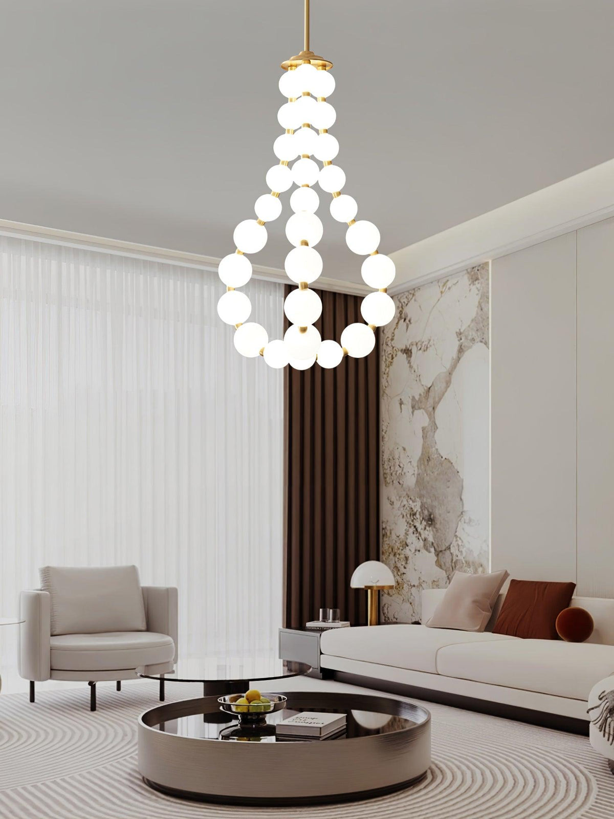 Pearl Necklace Chandelier