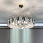 Modern Crystal Chandelier Luxury Gold Finish for Living Room Dining Room