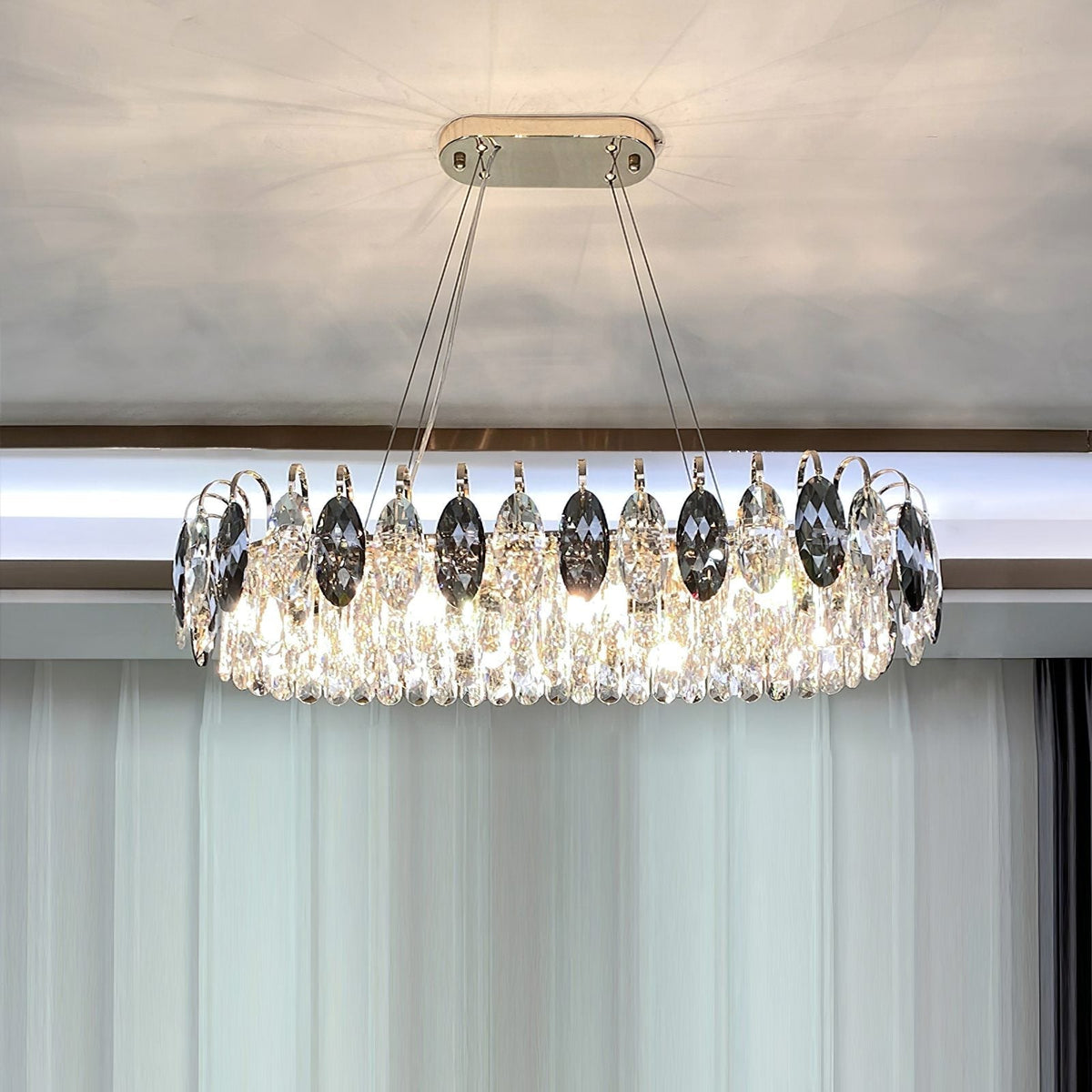 Modern Crystal Chandelier Luxury Gold Finish for Living Room Dining Room