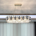 Modern Crystal Chandelier Luxury Gold Finish for Living Room Dining Room