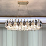 Modern Crystal Chandelier Luxury Gold Finish for Living Room Dining Room