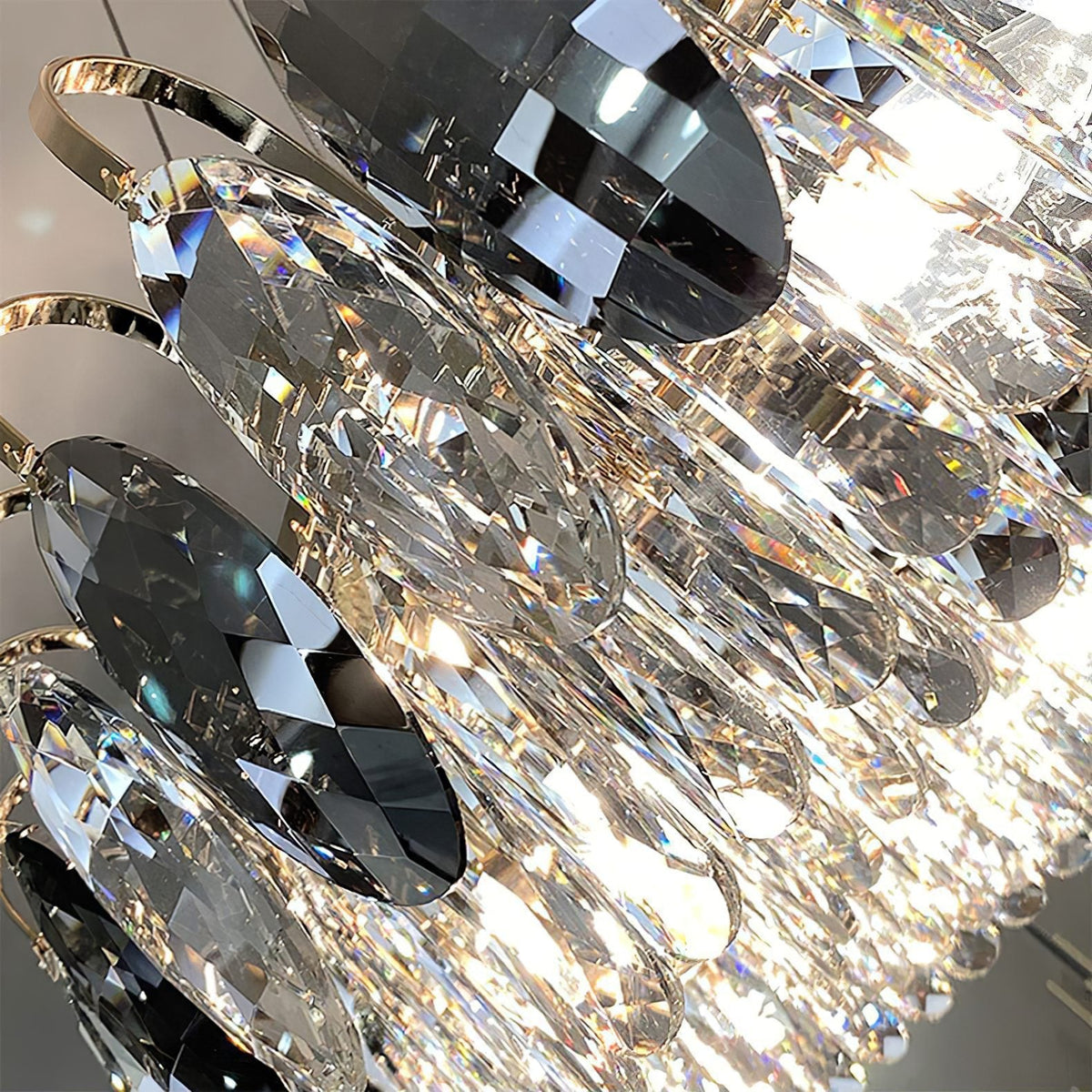 Modern Crystal Chandelier Luxury Gold Finish for Living Room Dining Room