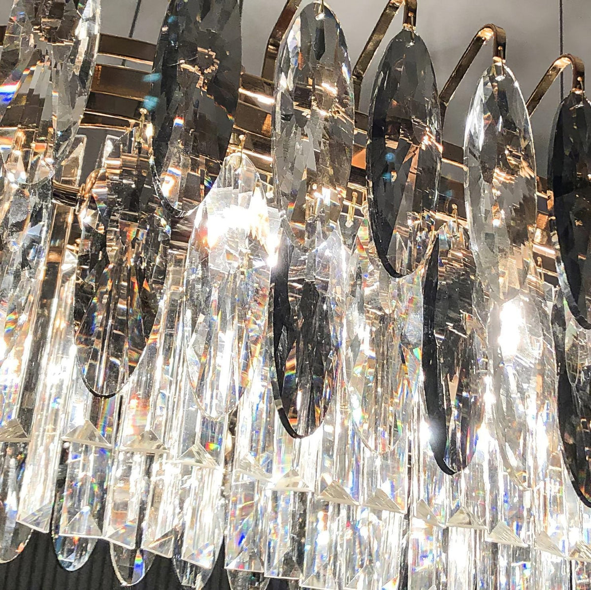 Modern Crystal Chandelier Luxury Gold Finish for Living Room Dining Room