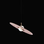 Luxury Terrazzo Pendant Light Modern LED Hanging Lamp for Dining Room & Kitchen Island