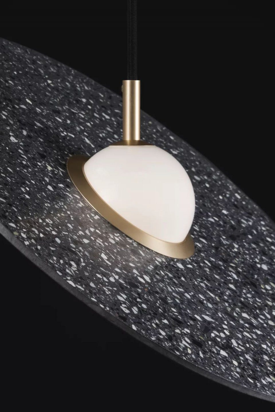 Luxury Terrazzo Pendant Light Modern LED Hanging Lamp for Dining Room & Kitchen Island
