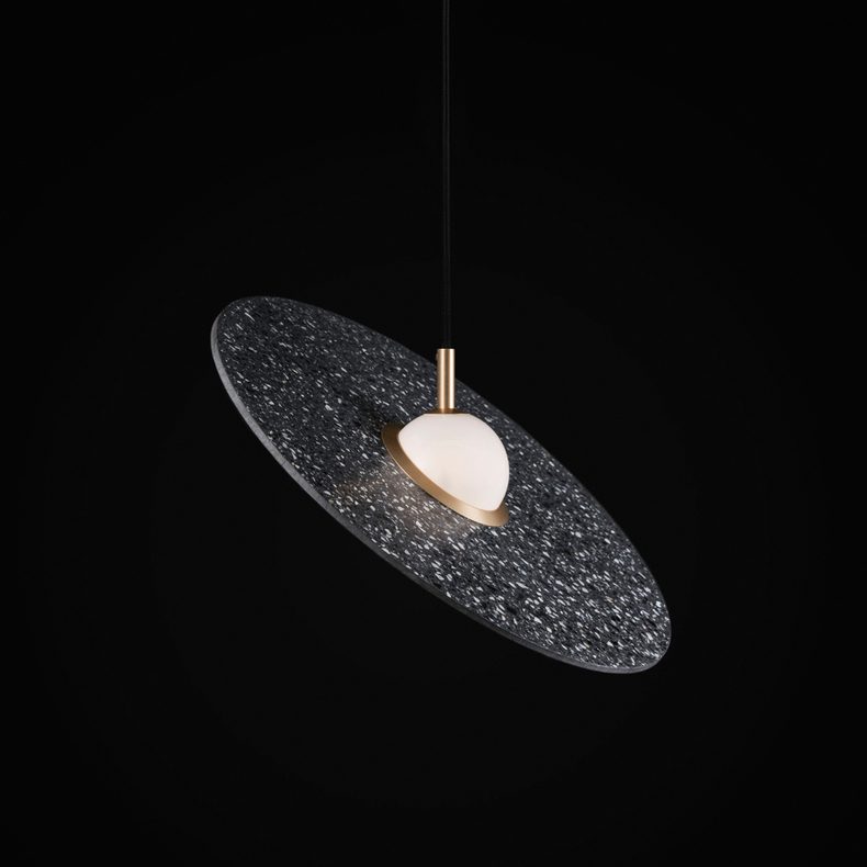 Luxury Terrazzo Pendant Light Modern LED Hanging Lamp for Dining Room & Kitchen Island