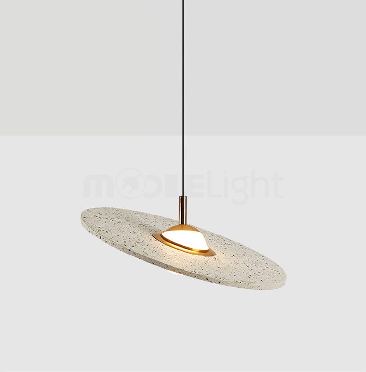 Luxury Terrazzo Pendant Light Modern LED Hanging Lamp for Dining Room & Kitchen Island
