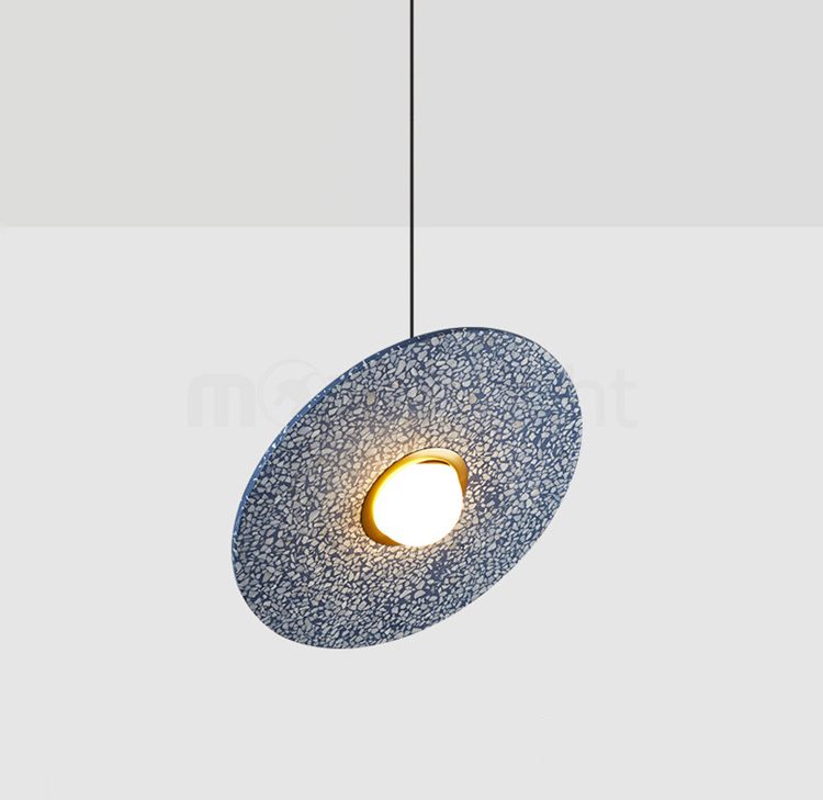 Luxury Terrazzo Pendant Light Modern LED Hanging Lamp for Dining Room & Kitchen Island