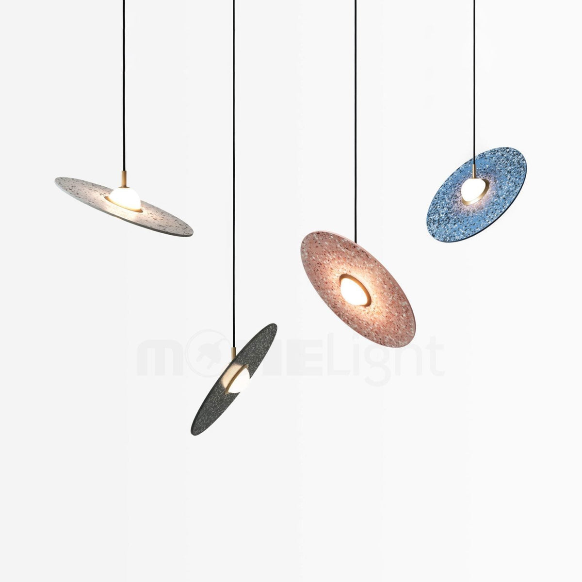 Luxury Terrazzo Pendant Light Modern LED Hanging Lamp for Dining Room & Kitchen Island