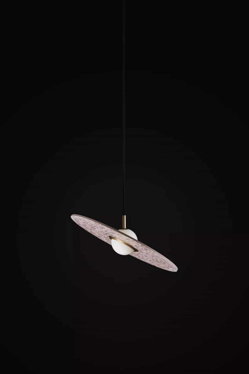Luxury Terrazzo Pendant Light Modern LED Hanging Lamp for Dining Room & Kitchen Island
