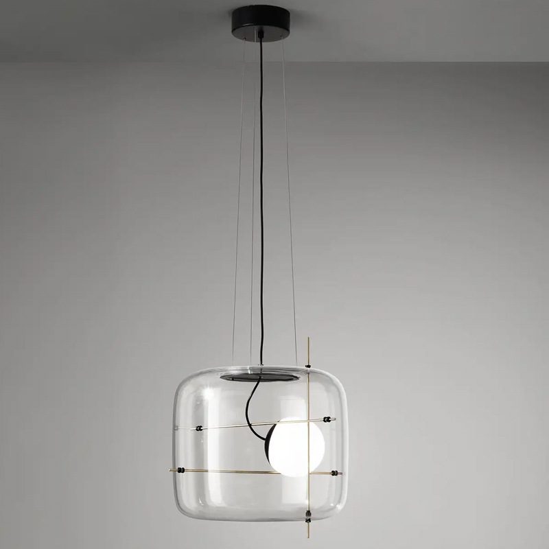 Plot Pendant Light - Modern Glass Ceiling Lamp for Living Room & Bedroom
