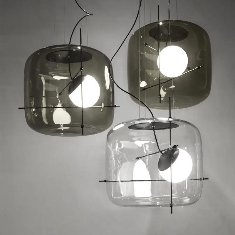 Plot Pendant Light - Modern Glass Ceiling Lamp for Living Room & Bedroom