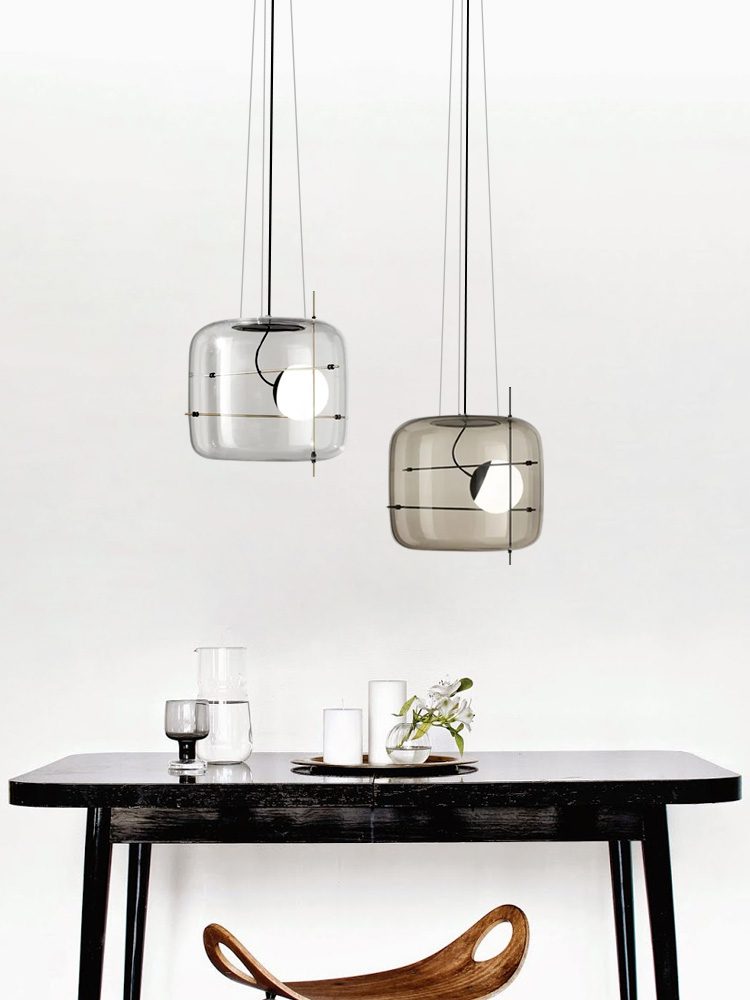 Plot Pendant Light - Modern Glass Ceiling Lamp for Living Room & Bedroom