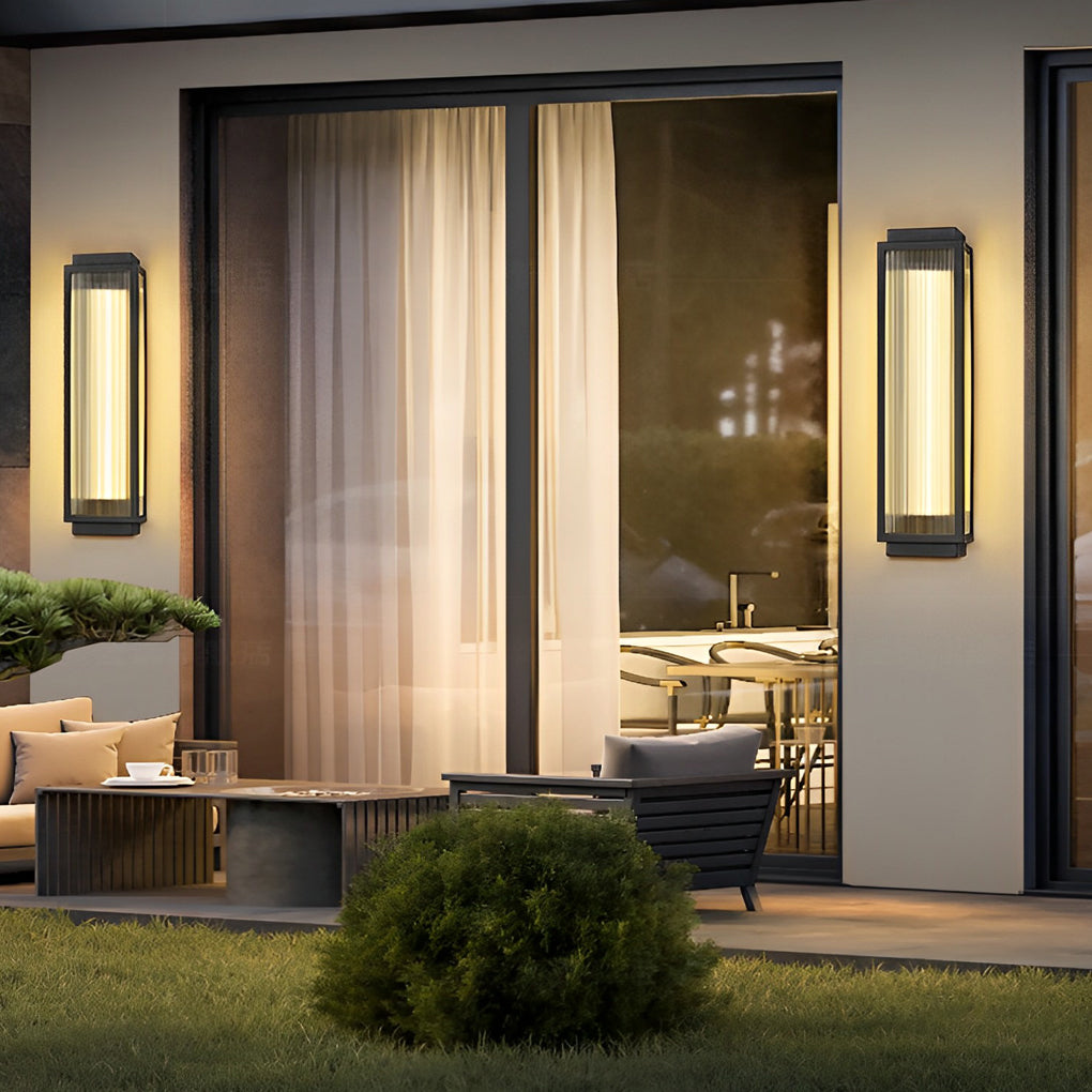Rectangular Led Modern Outdoor Wall Light Ha084818