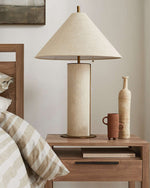 Remi Natural Linen Table Lamp