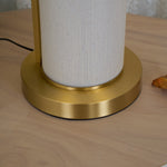 Remi Natural Linen Table Lamp
