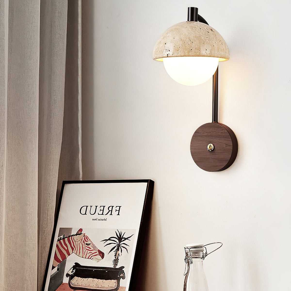 Retro Travertine Wall Lamp