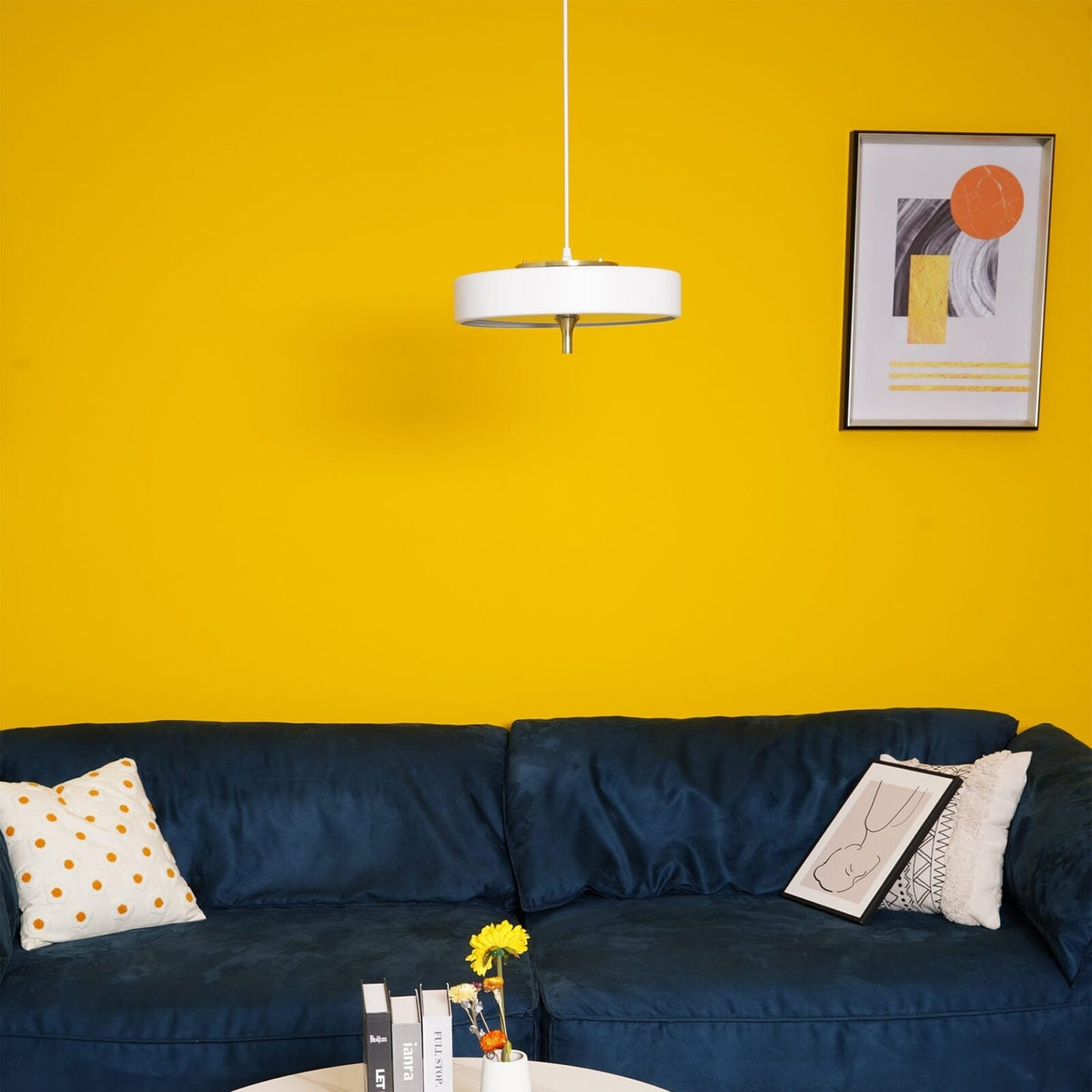 Revolve Pendant Light - Modern Brass & Glass Fixture for Dining Room, Living Room, and Bedroom