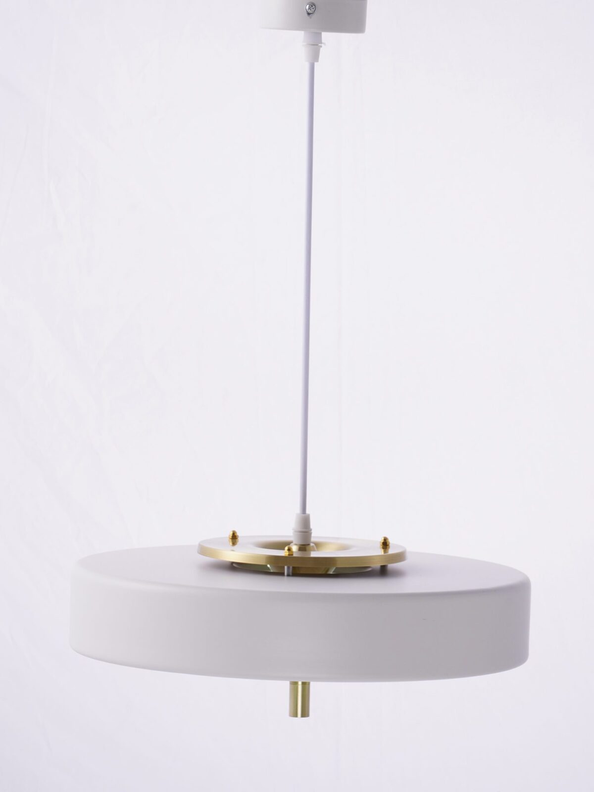 Revolve Pendant Light - Modern Brass & Glass Fixture for Dining Room, Living Room, and Bedroom
