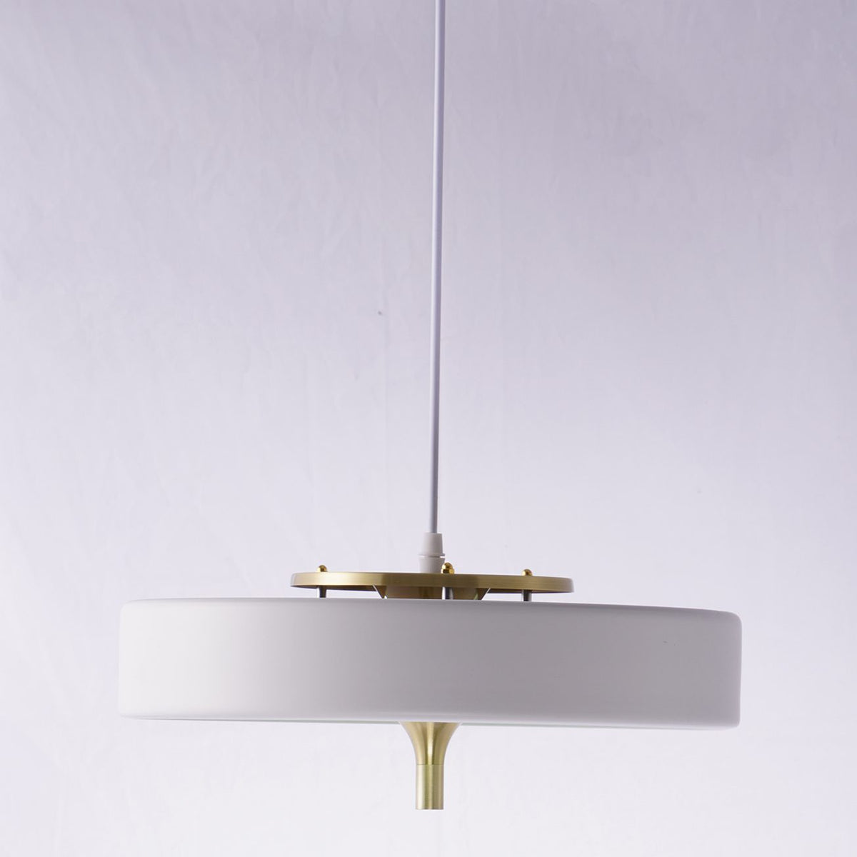 Revolve Pendant Light - Modern Brass & Glass Fixture for Dining Room, Living Room, and Bedroom