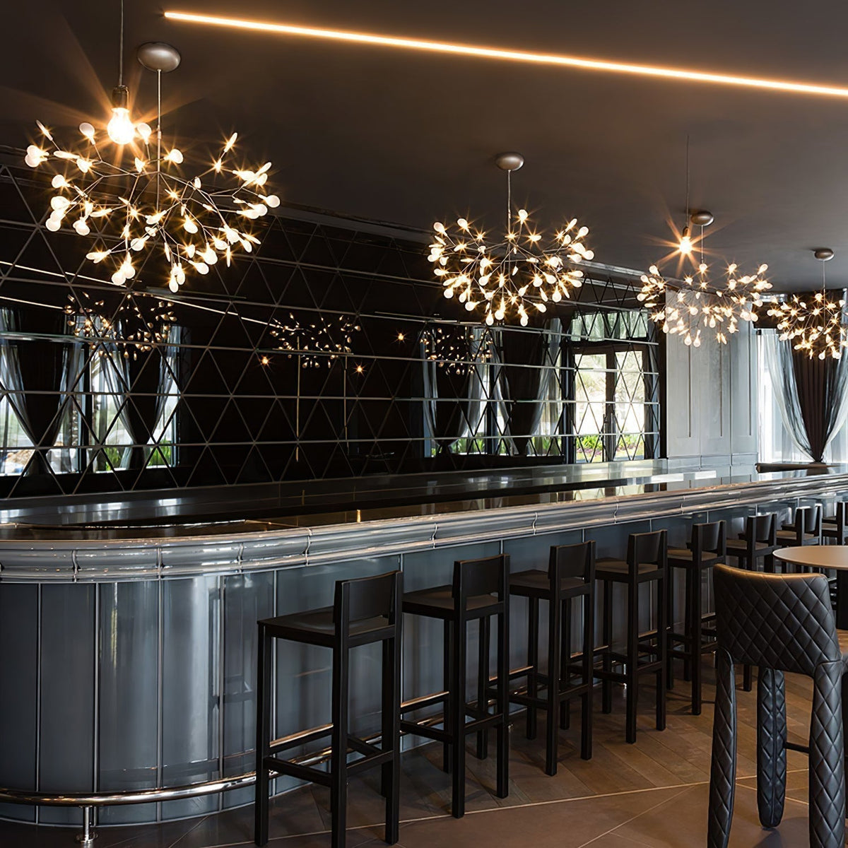 Rose Gold Firefly Led Chandelier