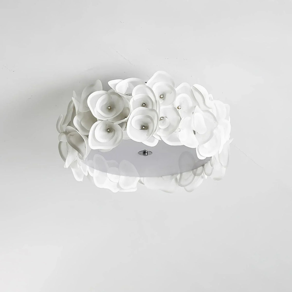 Luxury Rose Hydrangea Ceiling Light - Modern Floral LED Chandelier for Bedroom, Living Room, Dining Room