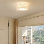 Luxury Rose Hydrangea Ceiling Light - Modern Floral LED Chandelier for Bedroom, Living Room, Dining Room
