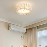 Luxury Rose Hydrangea Ceiling Light - Modern Floral LED Chandelier for Bedroom, Living Room, Dining Room