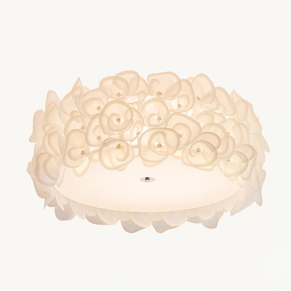 Luxury Rose Hydrangea Ceiling Light - Modern Floral LED Chandelier for Bedroom, Living Room, Dining Room