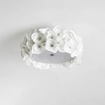 Luxury Rose Hydrangea Ceiling Light - Modern Floral LED Chandelier for Bedroom, Living Room, Dining Room