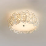 Luxury Rose Hydrangea Ceiling Light - Modern Floral LED Chandelier for Bedroom, Living Room, Dining Room