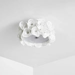 Luxury Rose Hydrangea Ceiling Light - Modern Floral LED Chandelier for Bedroom, Living Room, Dining Room