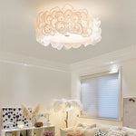 Luxury Rose Hydrangea Ceiling Light - Modern Floral LED Chandelier for Bedroom, Living Room, Dining Room