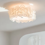 Luxury Rose Hydrangea Ceiling Light - Modern Floral LED Chandelier for Bedroom, Living Room, Dining Room