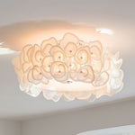Luxury Rose Hydrangea Ceiling Light - Modern Floral LED Chandelier for Bedroom, Living Room, Dining Room