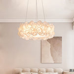 Handcrafted Metal Rose Hydrangea Chandelier for Living Room, Bedroom, and Dining Room