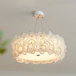 Handcrafted Metal Rose Hydrangea Chandelier for Living Room, Bedroom, and Dining Room