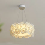 Handcrafted Metal Rose Hydrangea Chandelier for Living Room, Bedroom, and Dining Room